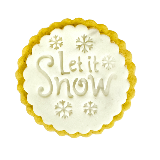 Let It Snow | Handmade Iced Cookie