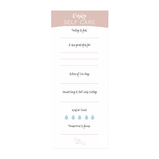 Daily Self Care Notepad