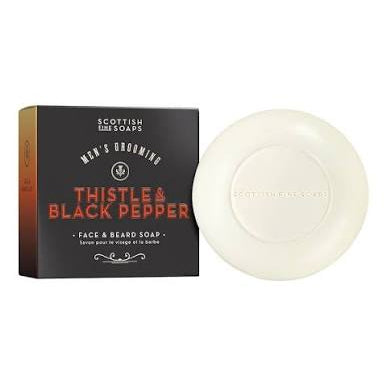 Thistle & Black Pepper Face and Beard Soap