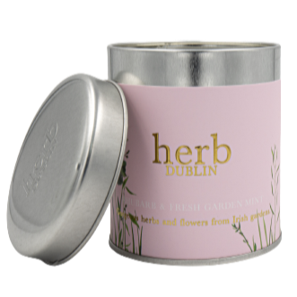 Herb Dublin Rhubarb Tin Candle