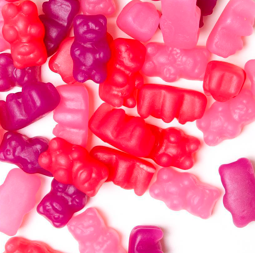 pink gummy bears