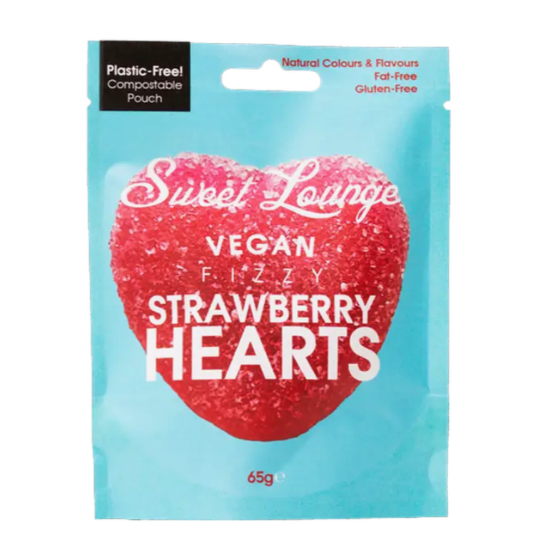 Fizzy Strawberry Hearts