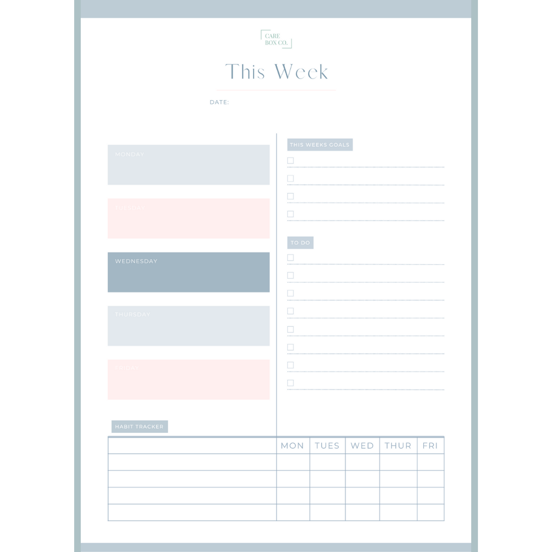 This Week | Weekly Planner, To Do's & Habit Tracker Notepad