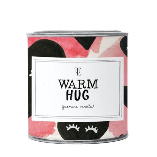 the gift label warm hug candle